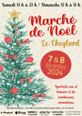 Affiche Marché de Noël Le Cheylard